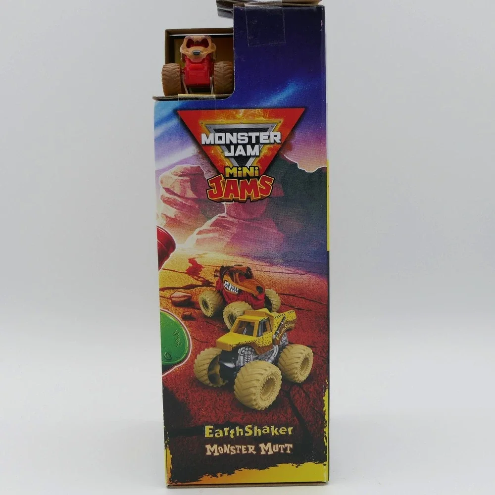 Monster Jam Mini Jams Earthshaker Boneyard Blaster Launcher Truck Toy Playset